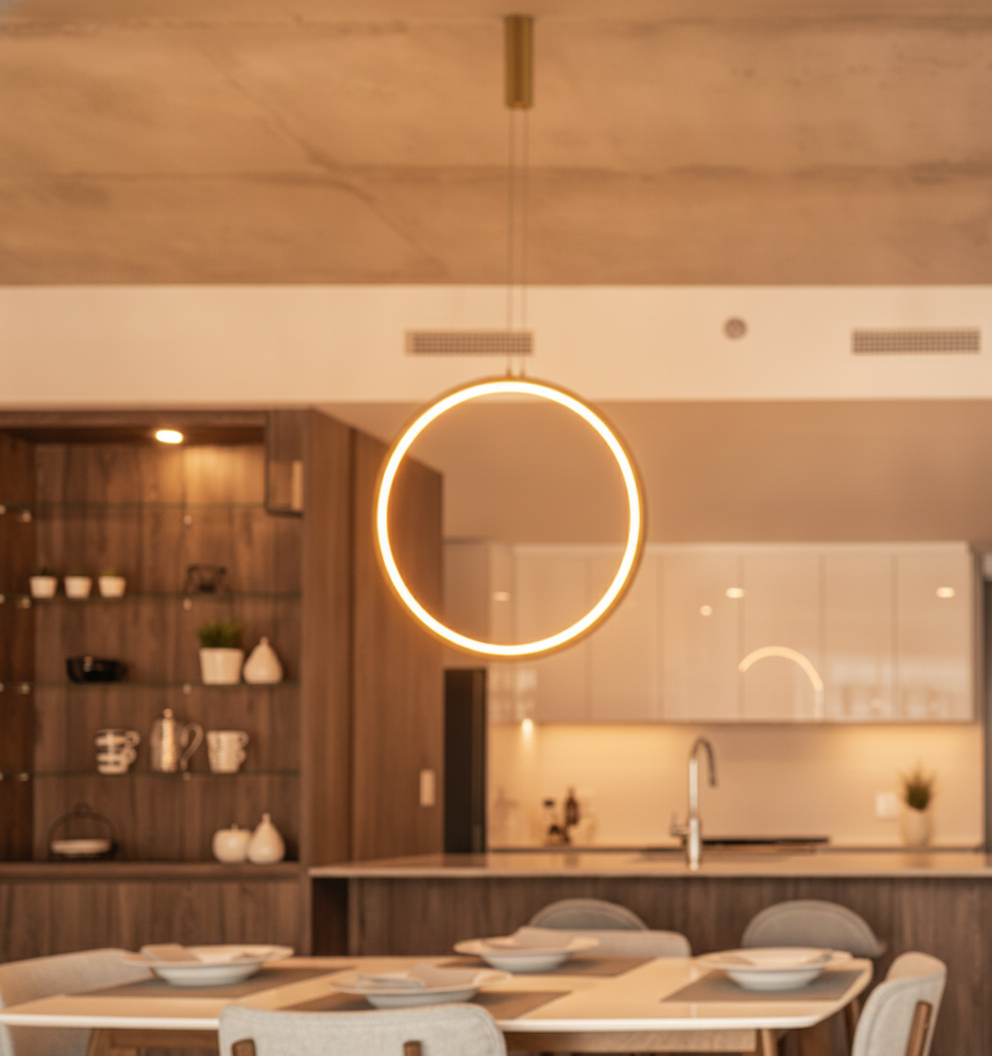 Lyora Ronde hanglamp Change Ø 39,5cm goud - 110260