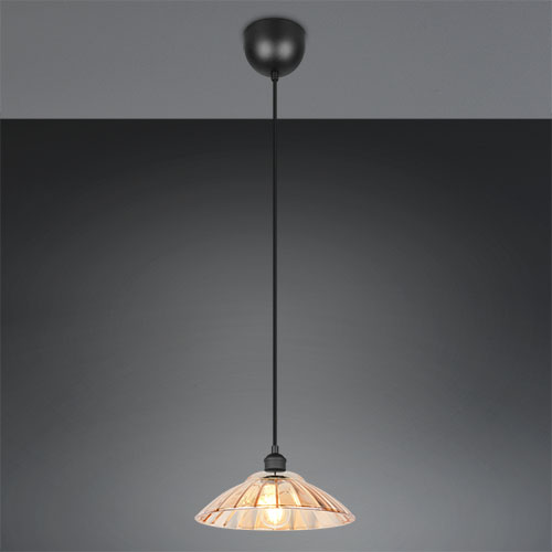 Trio Klassieke hanglampEluna zwart - R36521032