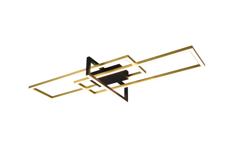 Trio Zwarte gouden plafondlampSalinas - 620310308
