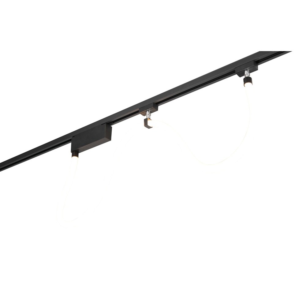 Trio Railverlichting slang Tube zwart 160cm 2-fase - 77040232