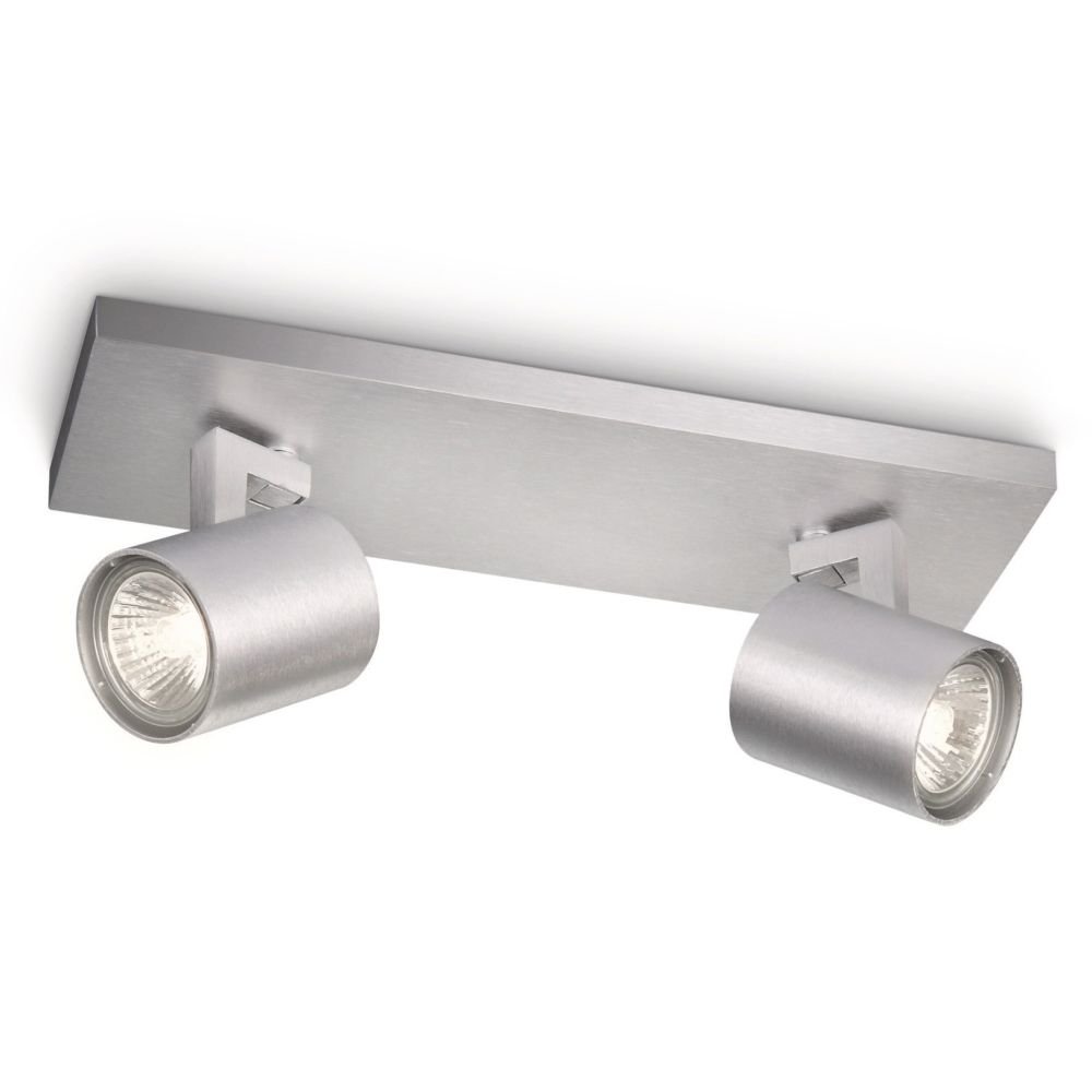 Philips Plafondspots My Living Runner 2-lichts metaalgrijs - 530924812