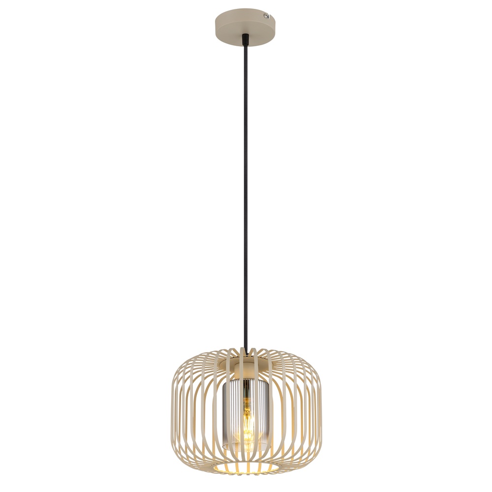 Globo 1-lichts hanglampAlfred zand bruin Ø 28cm - 15758H1 afbeelding