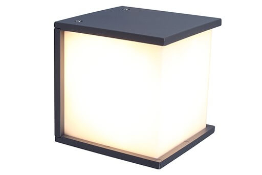 Lutec Vierkante wandlampBox Cube antraciet - 5184601118 afbeelding