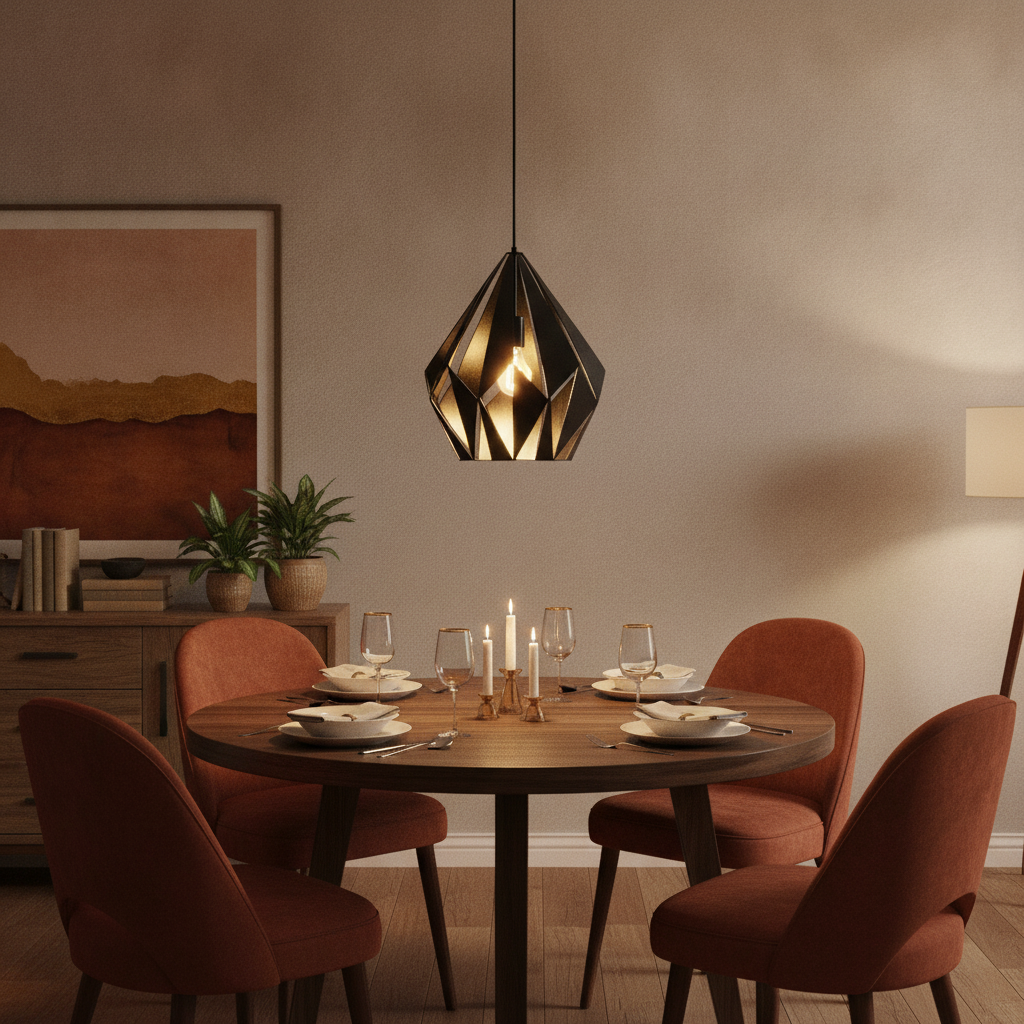 Eglo Hanglamp Carlton 1 38cm zwart - 49879