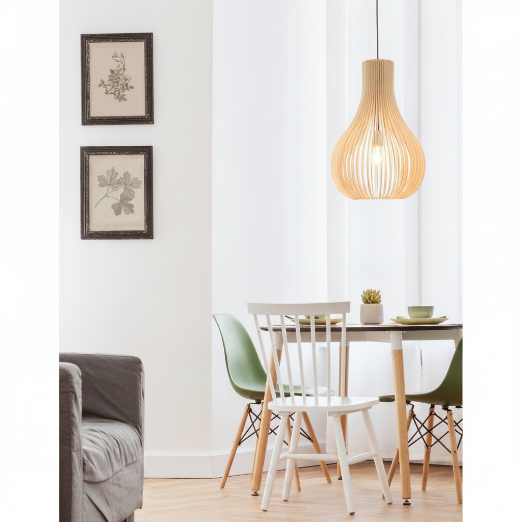 Lyora Moderne hanglampSoho hout Ø 38cm - 110792