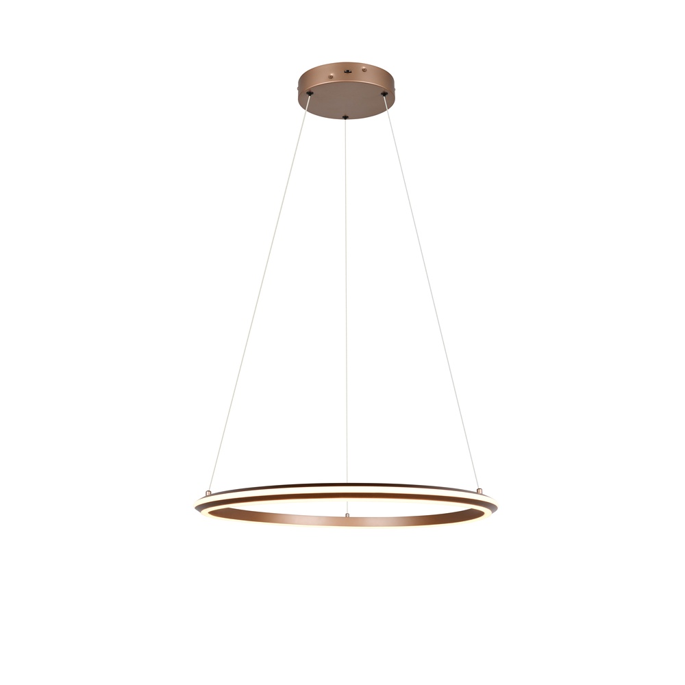 Trio HanglampAmador mokka bruin Ø 75cm - 331019165