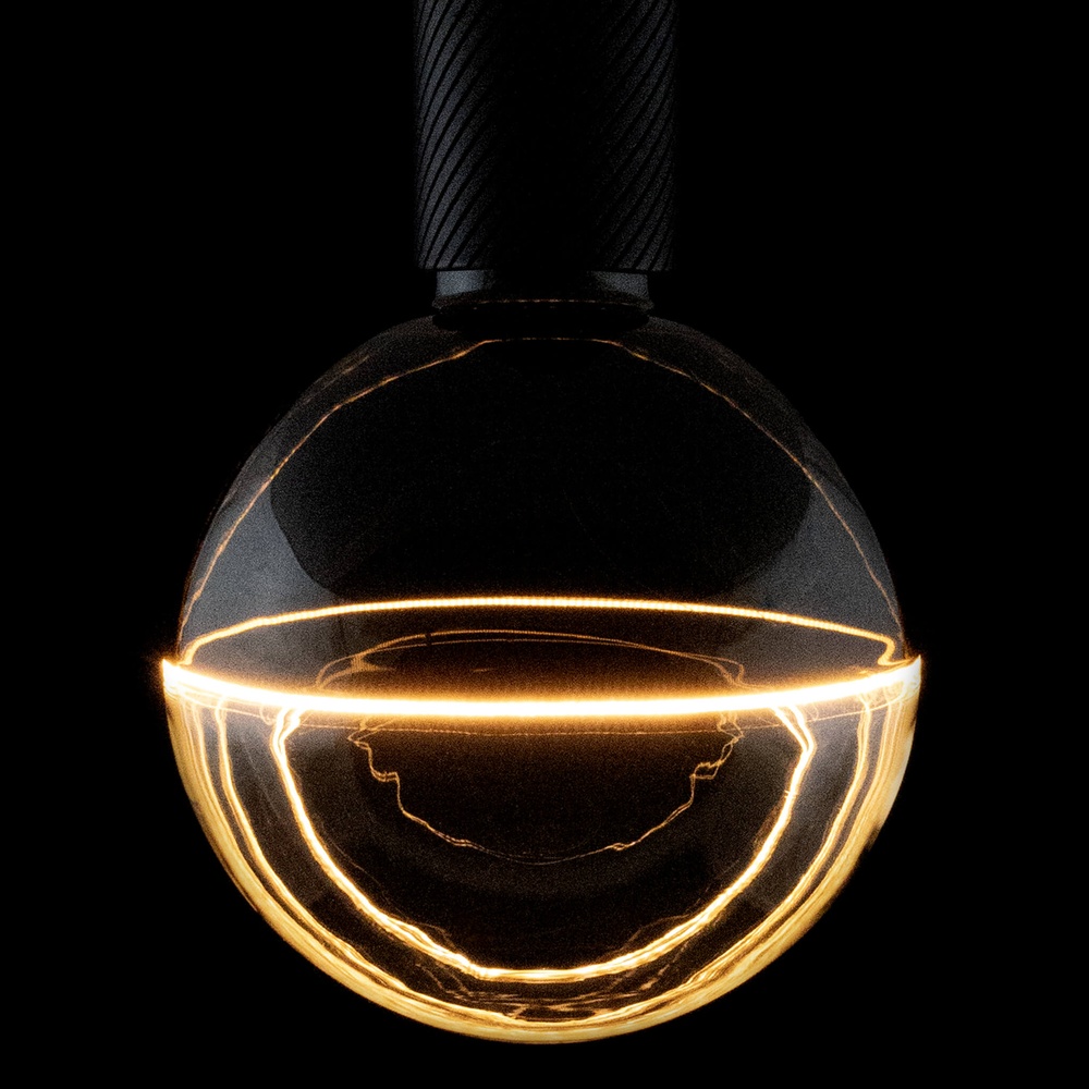 Segula Lichtbron zwart en helderIllusion 5W - E27 - 240lm - 1900K - Ø 12,5cm - SG-55119