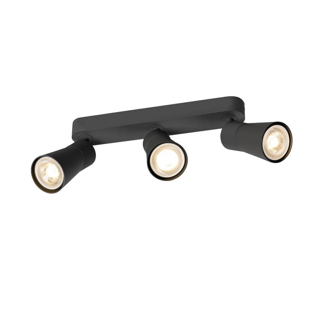 SLV SpotPuri 2.0 Cone zwart 3-lichts - 1008324