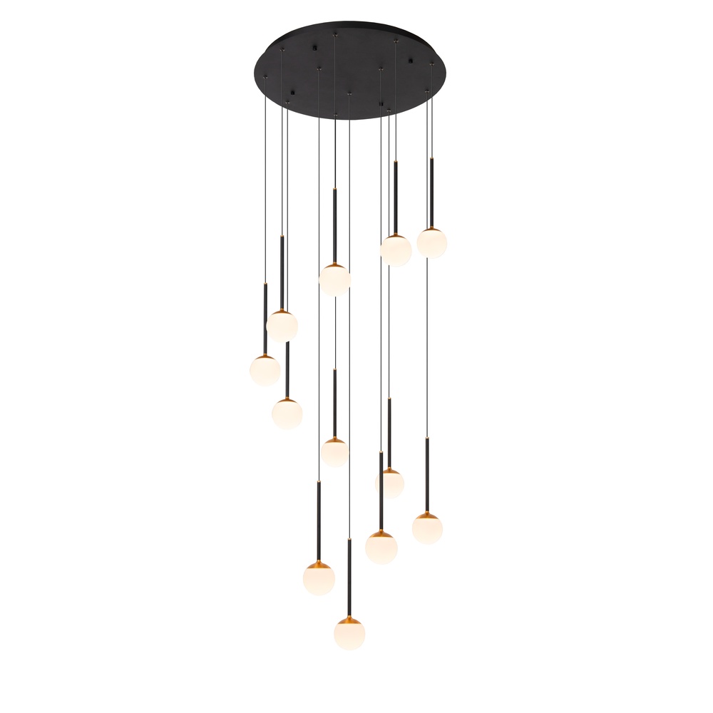 Premium by Lucide HanglampCalina 12-lichts met witte bollen - 24406/84/30