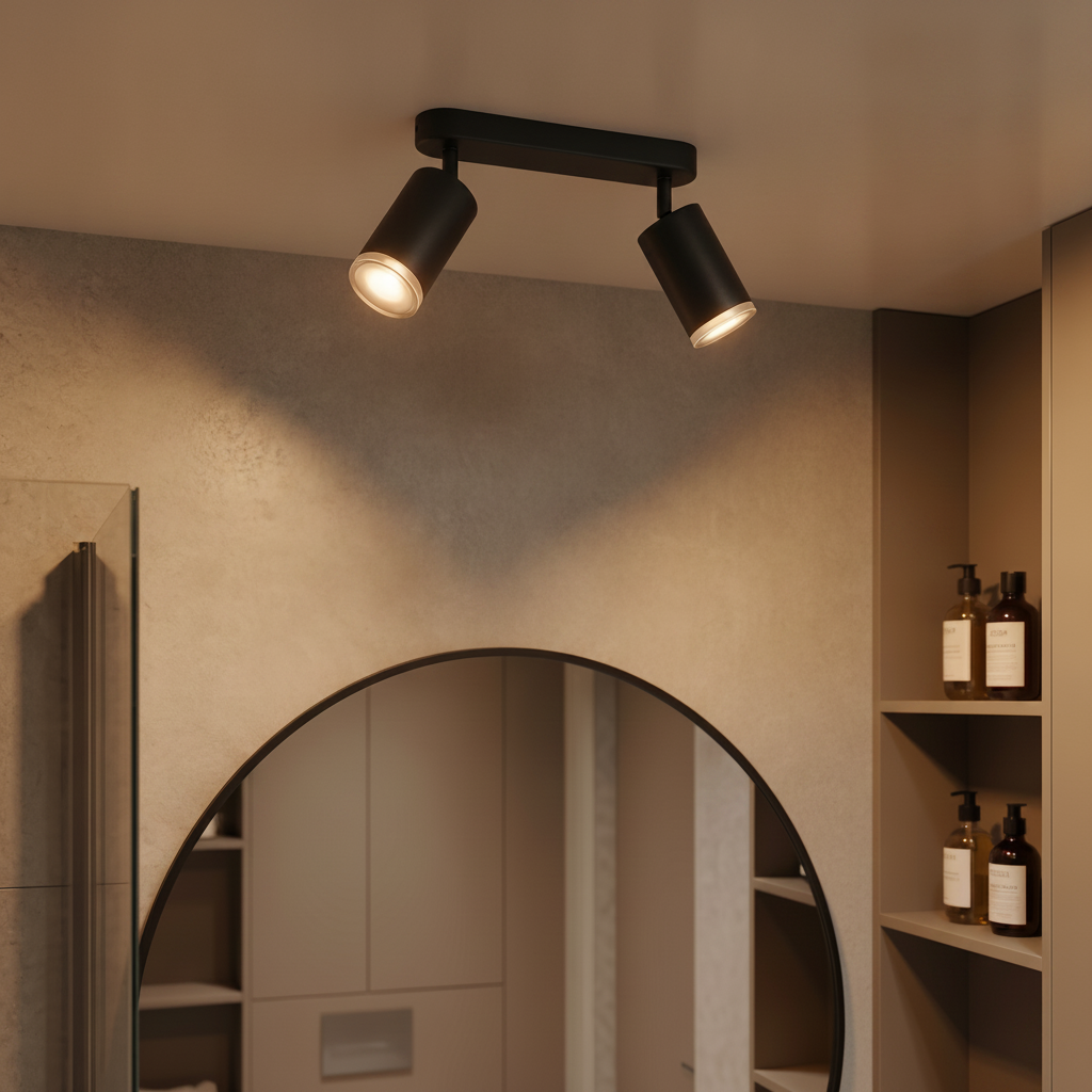 Lyora OpbouwspotMao 2-lichts zwart - 9011416