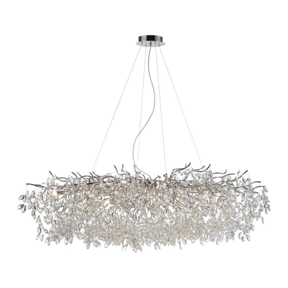 Paul Neuhaus KroonluchterRicicle 150cm chroom - 2037-17 afbeelding 1