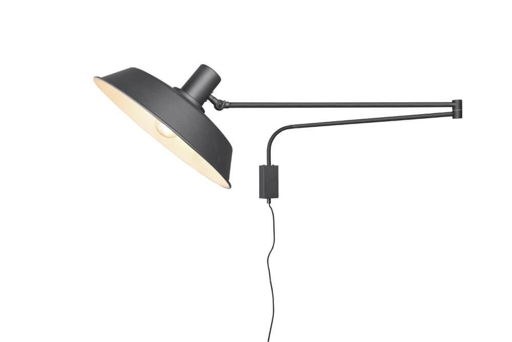Trio Wand lampBolder mat zwart - 200300132