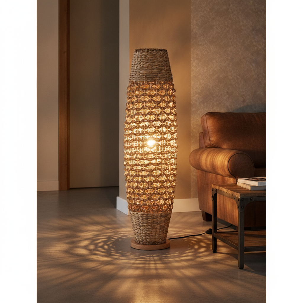 Lyora VloerlampAnada bruin Ø 33cm - 9586621