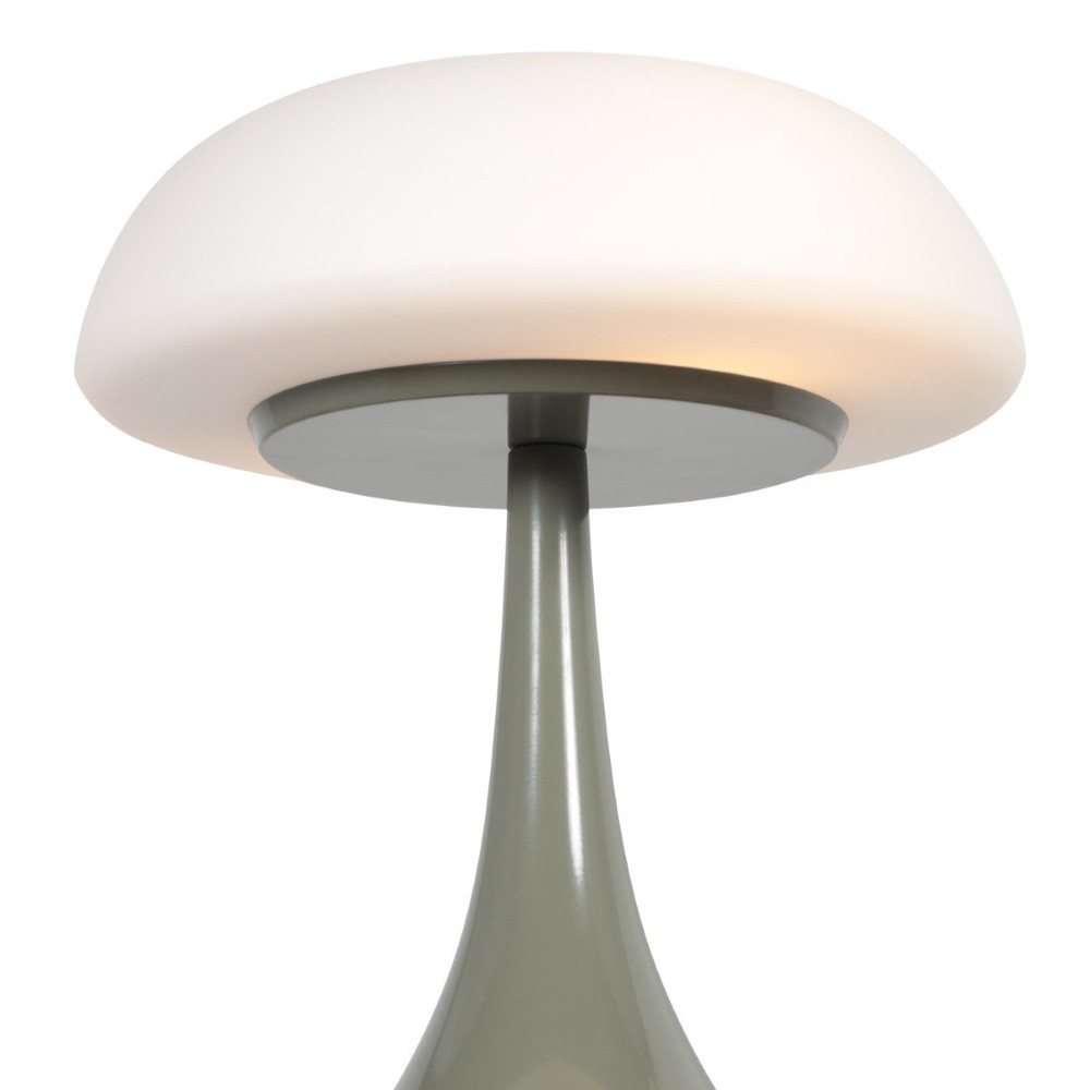 Tafellamp Ancilla groen met witte kap Steinhauer 8712746191905