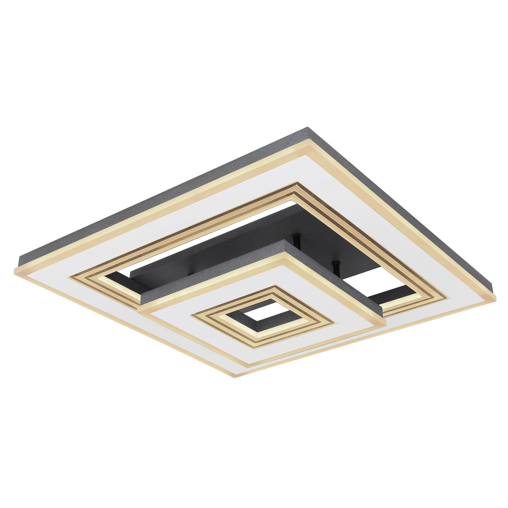 Globo Design plafondlamp Jack wit met zwart - 48449-56