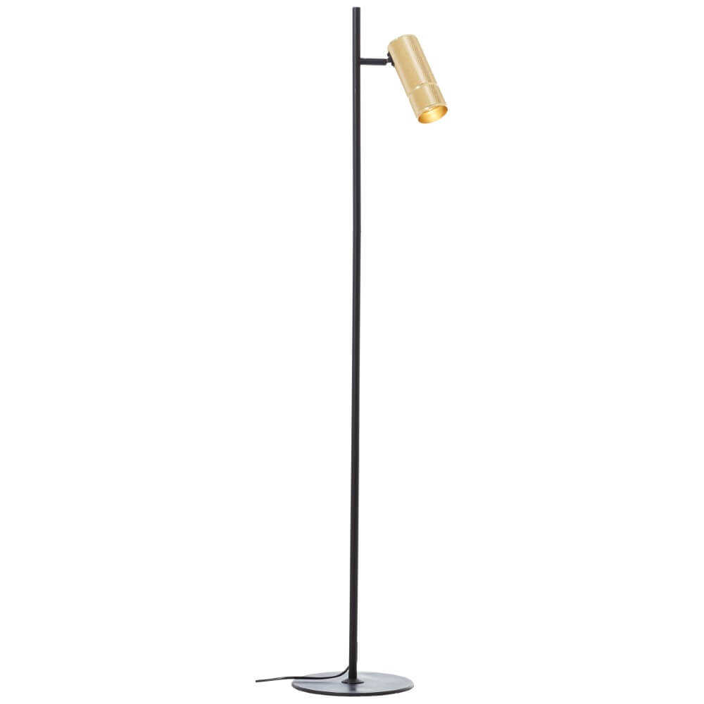 Brilliant VloerlampMarty zwart met goud - G80054/86
