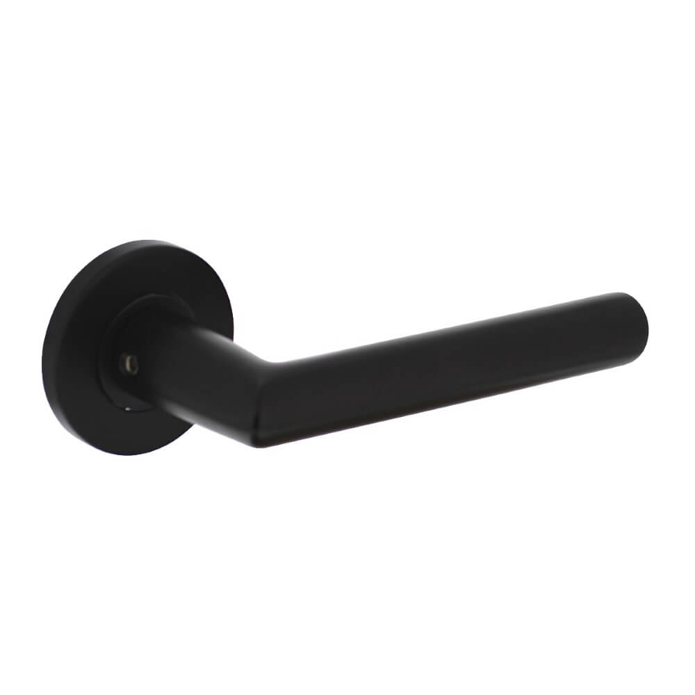 Intersteel Strakke deurklinkHoek 90 rond aluminium zwart - 0023.010302
