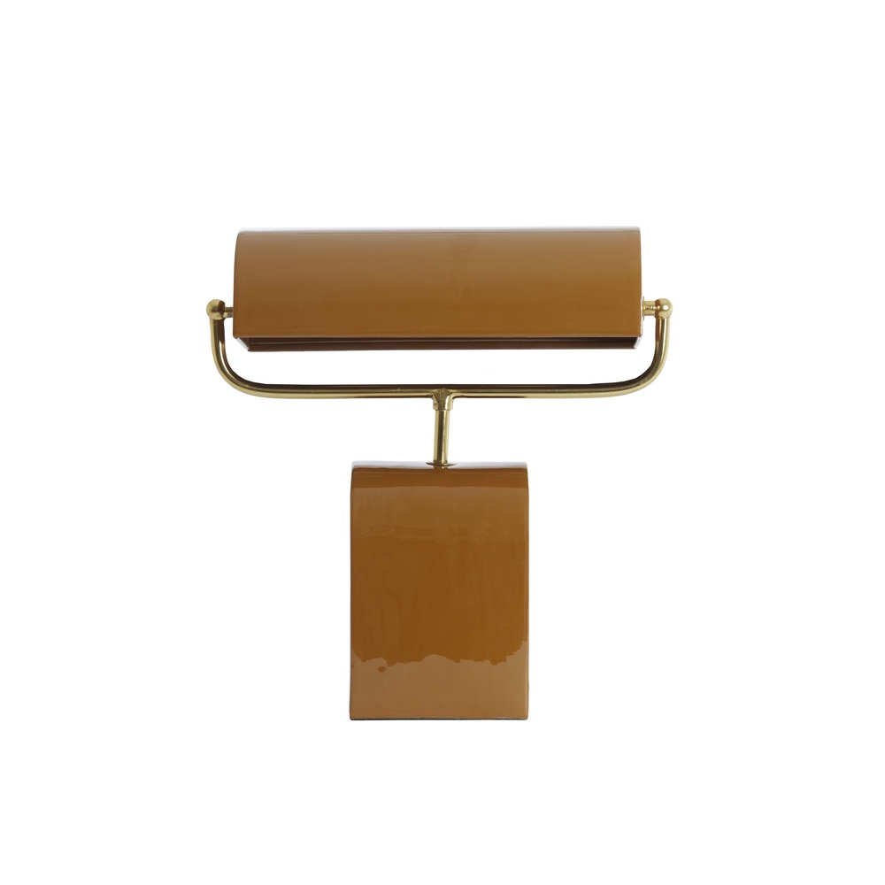 Light & Living Bruine bureaulamp Cardona met goud - 1x E27 - 8058083