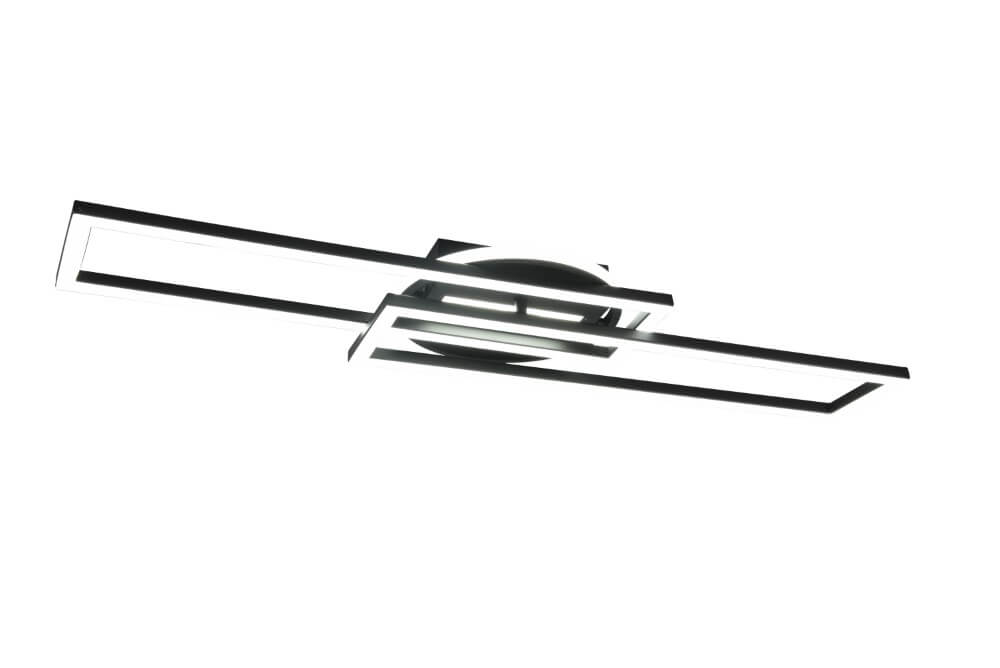 Trio Verstelbare led plafondlampTwister zwart - R67183132