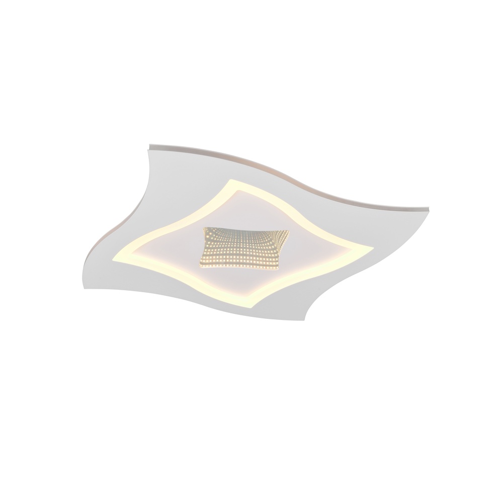 Trio Moderne plafondlampKlint wit 50cm - 633610131
