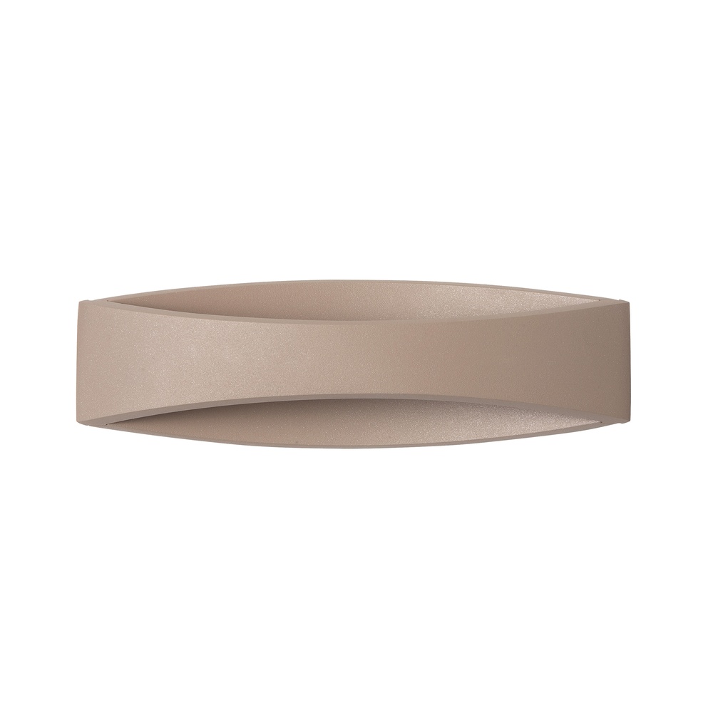 Highlight Strakke wandlamp Medusa 25cm zand bruin - W3650.03