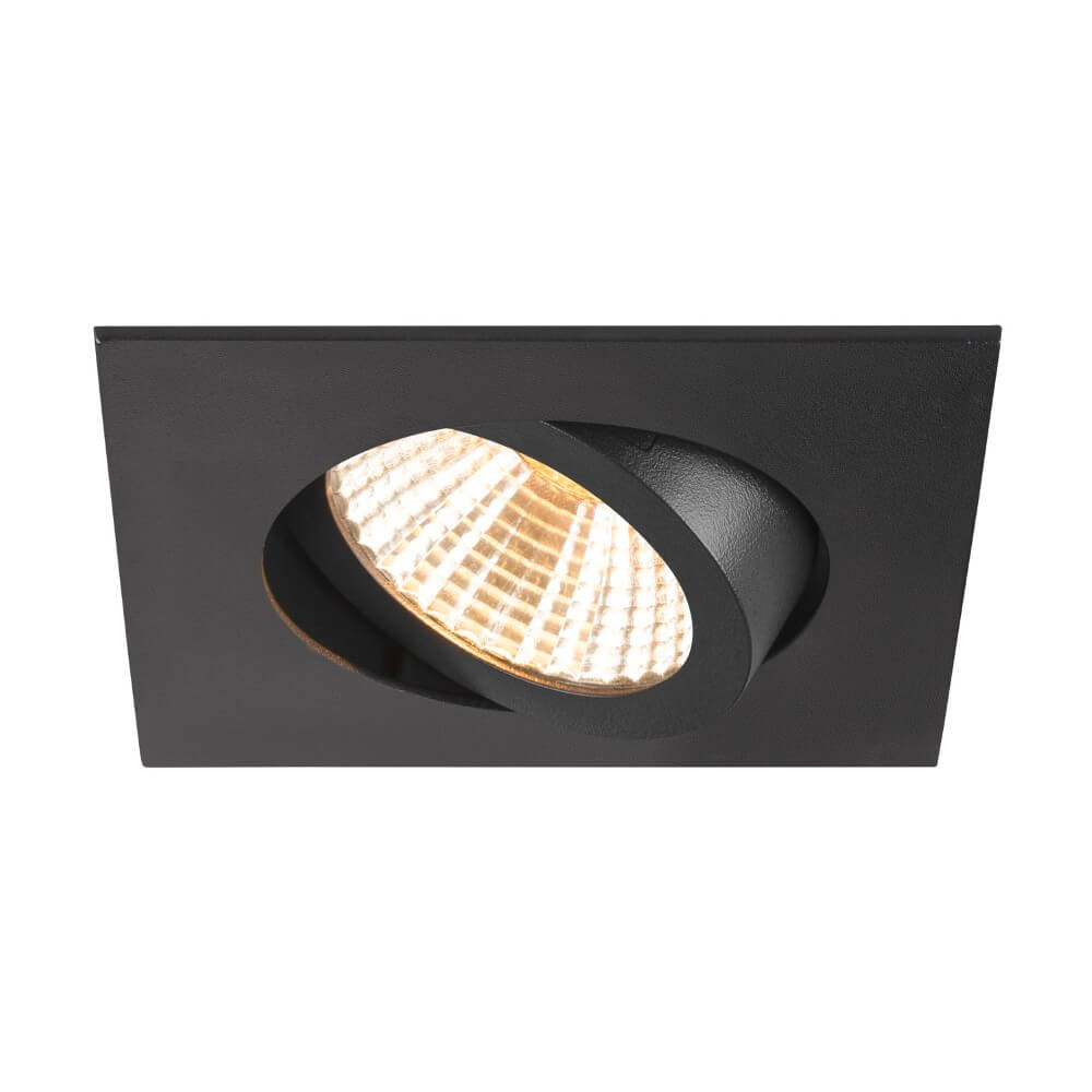SLV Vierkante led spot New Tria Uni zwart - CCT - 600lm - 38g - 1007438