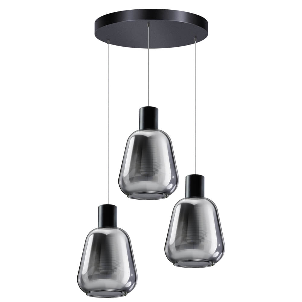 ETH Glazen vide lampGary 3-lichts - 05-HL4524-30S afbeelding