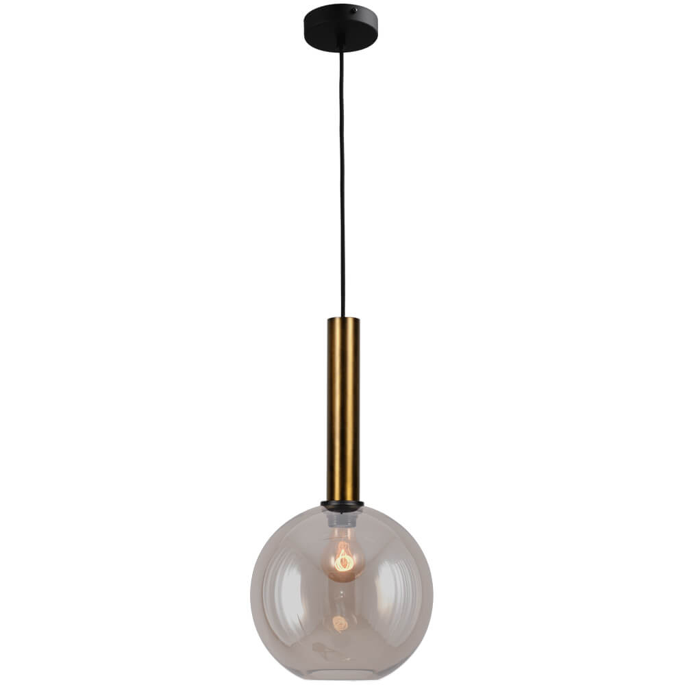 Masterlight Hanglamp Ø 25cm Bella 2 Antiek messing met goud glas - 2980-10-02-25