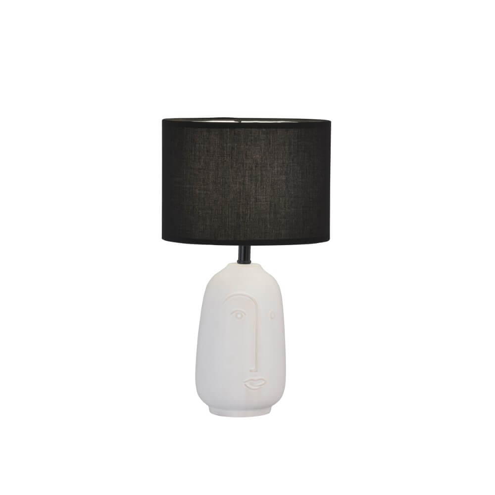Fischer & Honsel TafellampFace Ø 22cm zwart - 50716