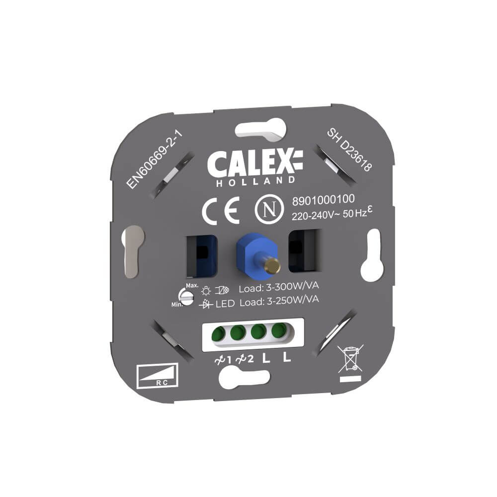 Circle InbouwWanddimmer voor Led max 250W - 8901000100