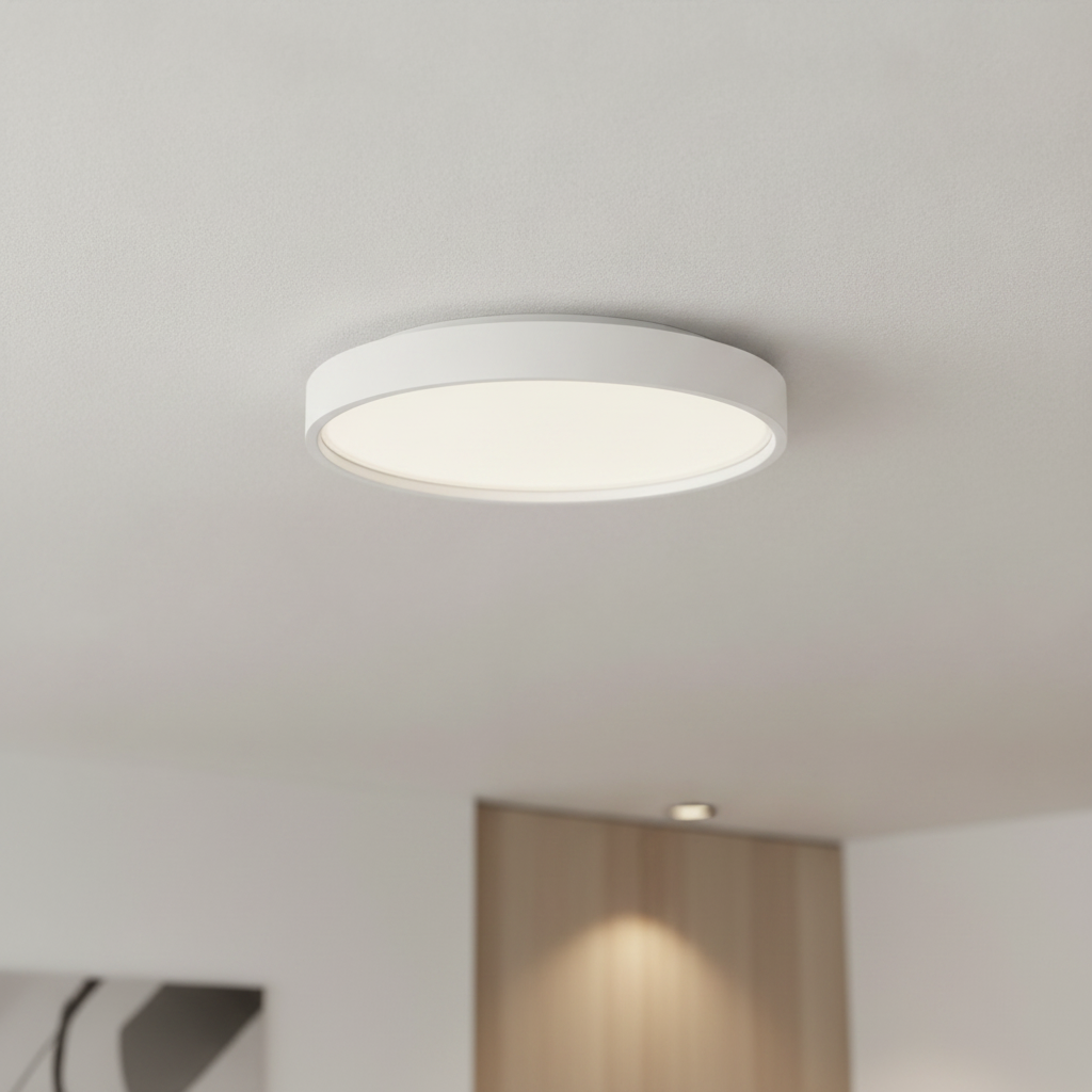 Lyora Ronde plafondlampOlaf wit Ø 45cm - 110506