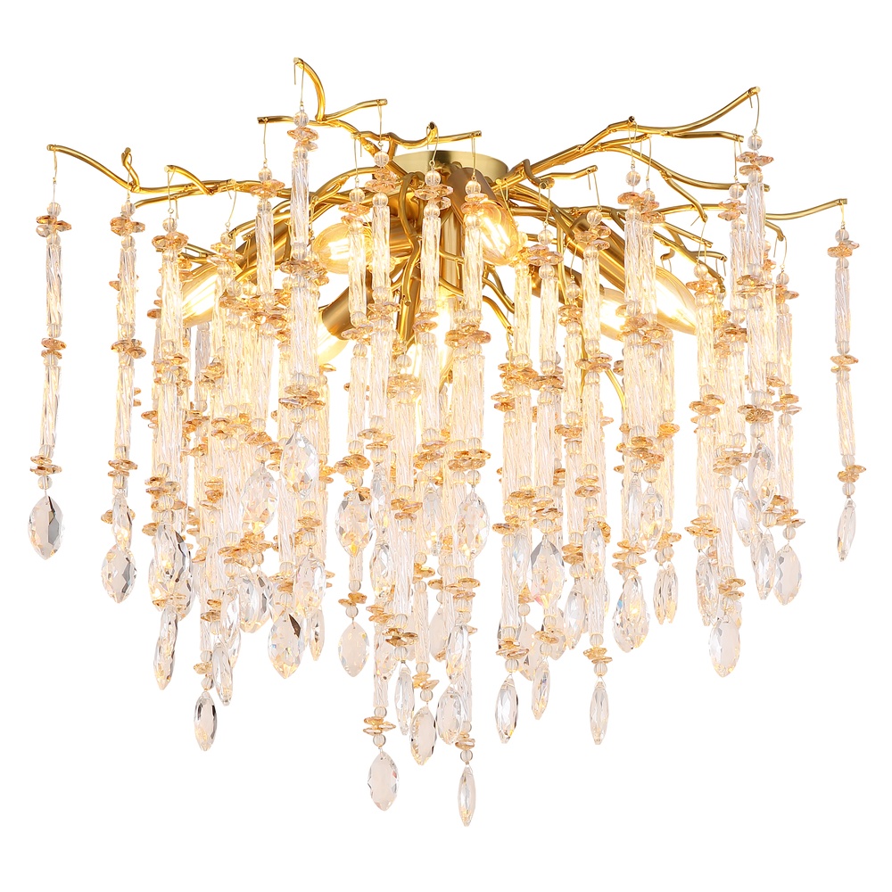 Globo Plafondlamp Gloria Ø 60cm goud - 64142D