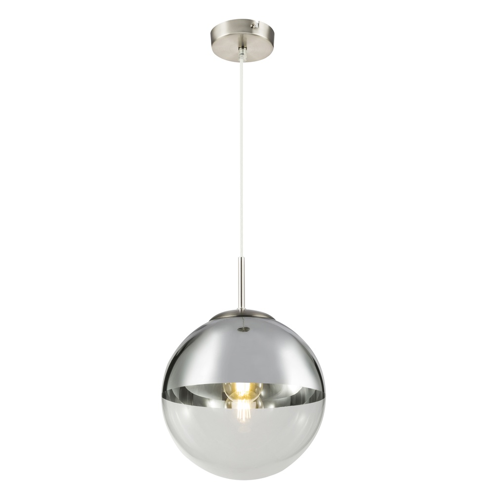 Globo Hanglamp Varus nikkel Ø 25cm - 15852