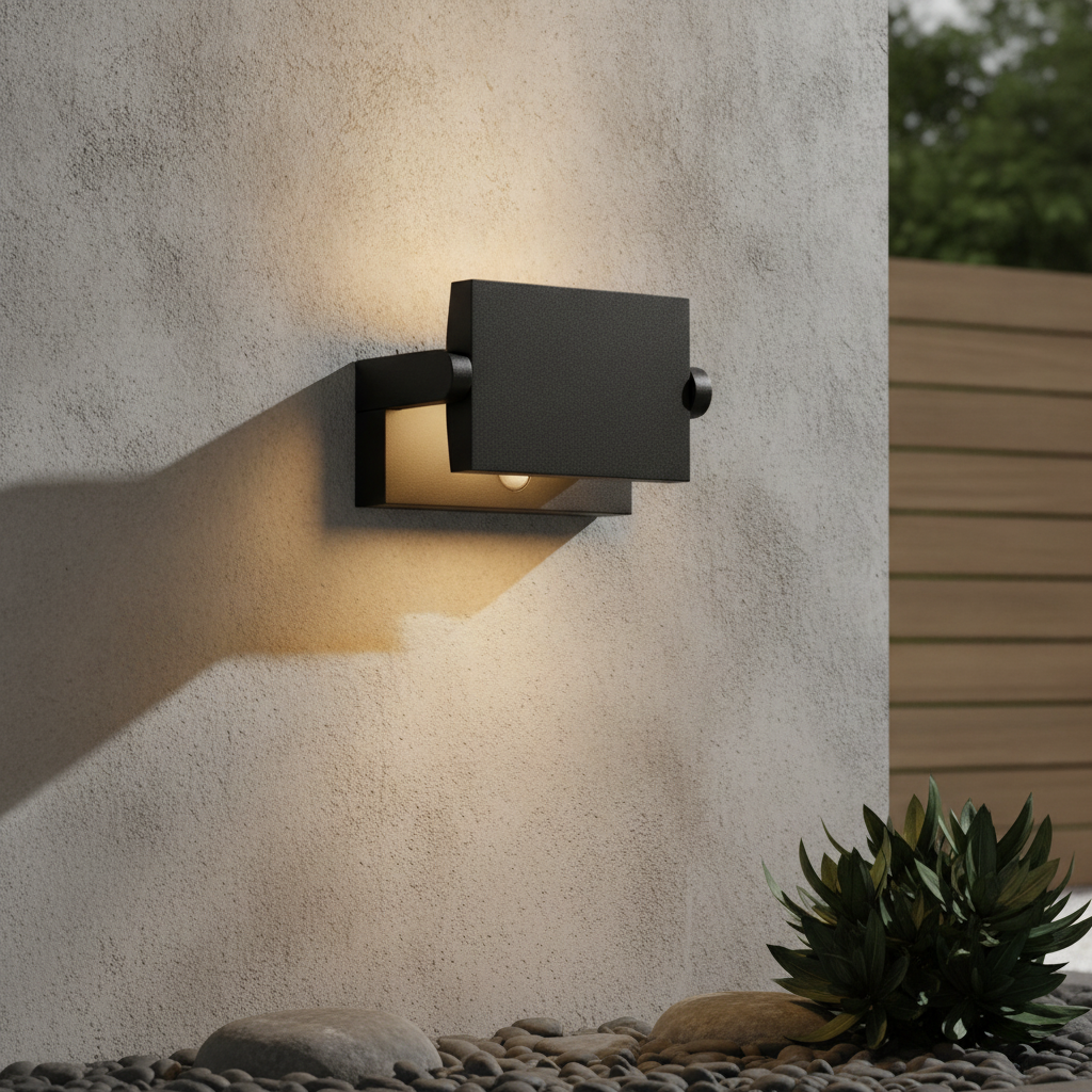 Lyora Design wandlampGerber zwart met sensor - 108764