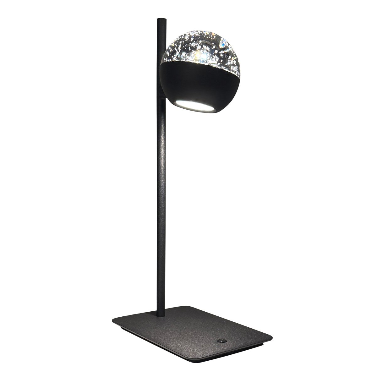 Steinhauer Led bureaulampBelluno zwart met glas - dimbaar - 4589ZW