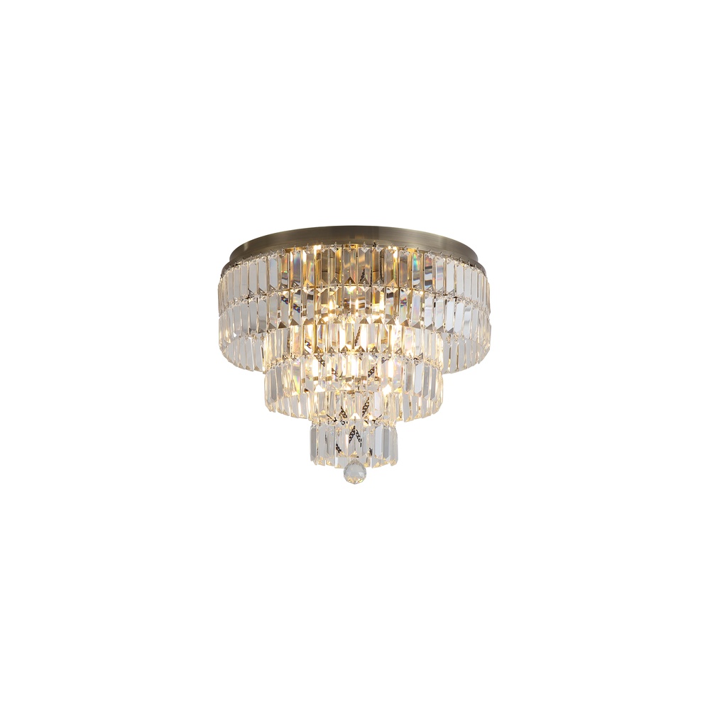 Searchlight Plafondlamp Empire antiek messing Ø 50cm - 61321-6AB