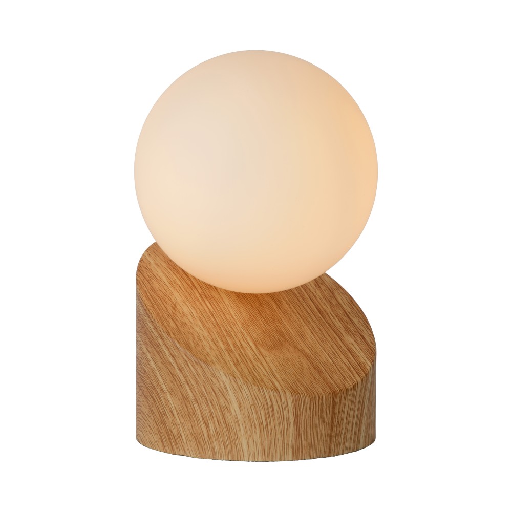 Lucide Design tafellampLen lichte houtlook - 45561/01/72