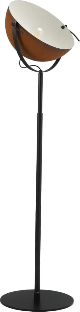 Masterlight Roestbruine vloerlamp Larino - 1104-25-06
