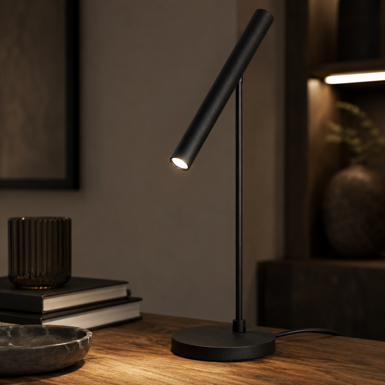 Artdelight Design bureaulamp Harper zwart - TL HARPER ZW