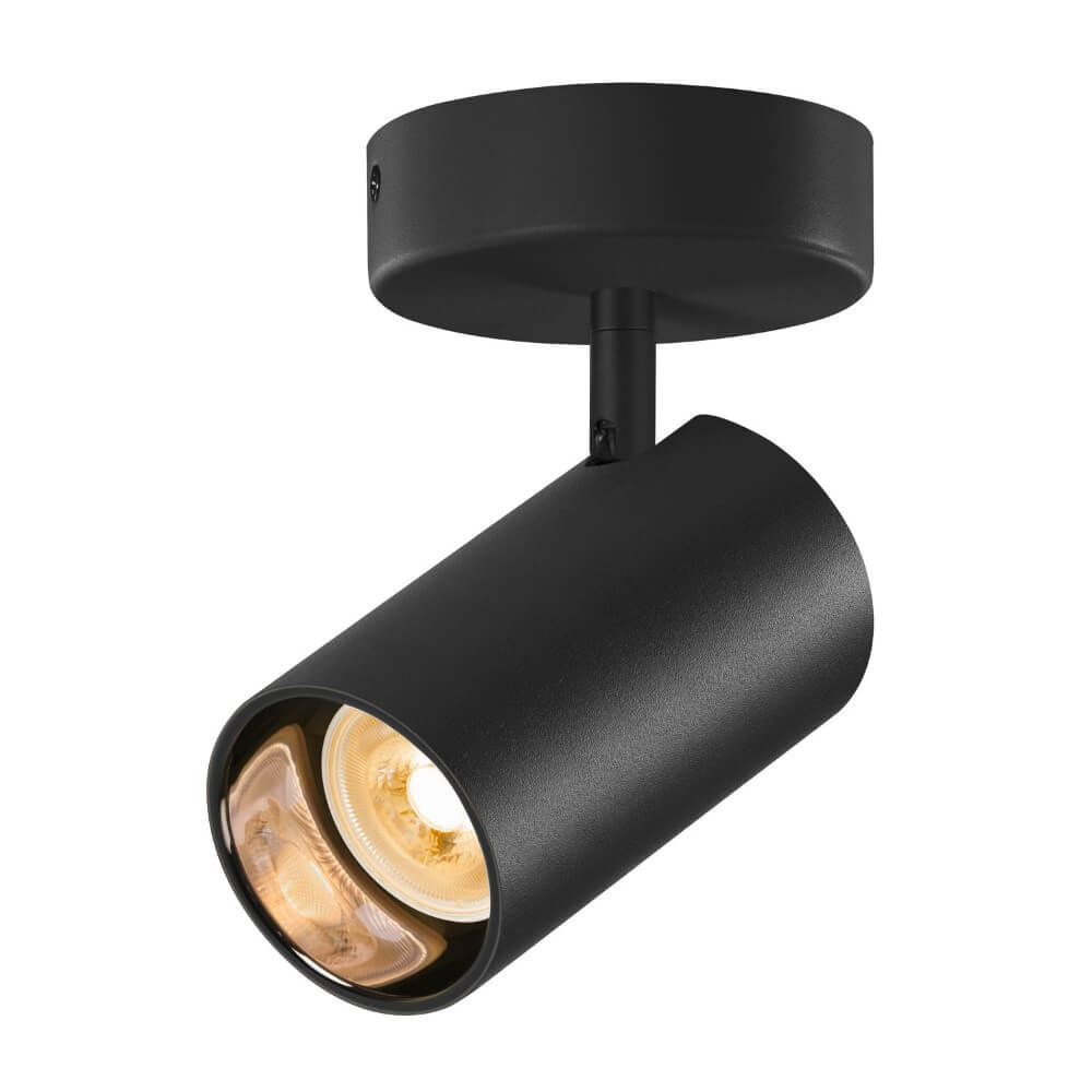 SLV OpbouwspotAsto Tube zwart - 1x GU10 - 1006423