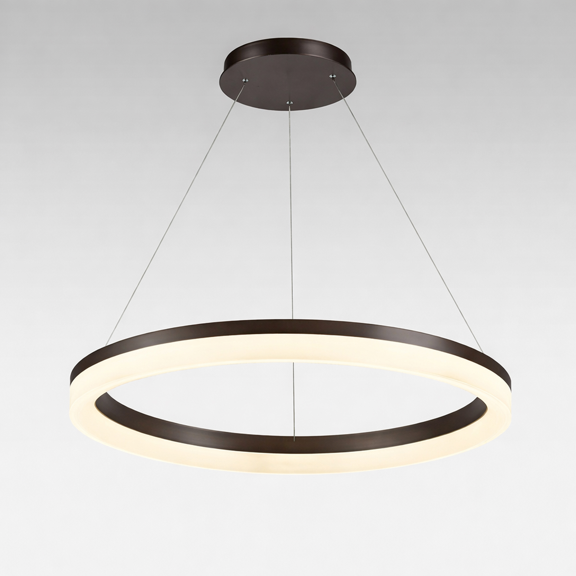 Lyora Strakke hanglamp Ara Ø 60cm brons - 510672
