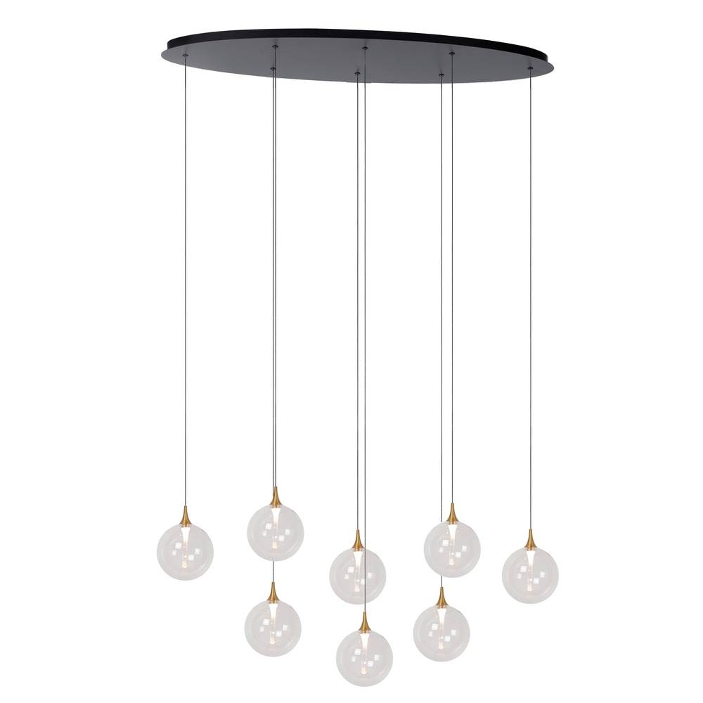 Premium by Lucide Design led hanglampGisela helder - 8x Ø 16cm - 13494/29/60
