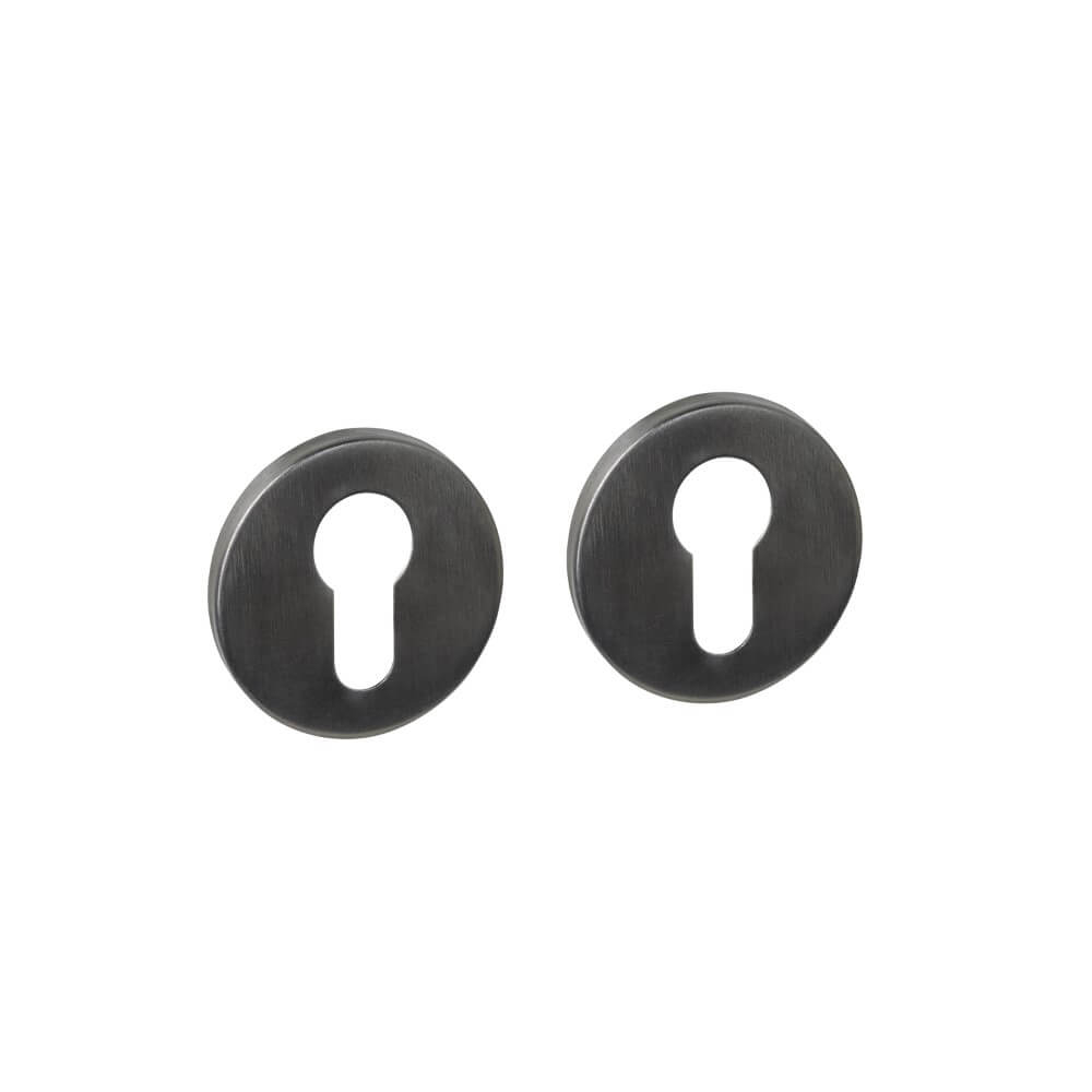 Intersteel Set van 2 cilinderrozettenTira rond antraciet Ø 52mm - 1329.102087
