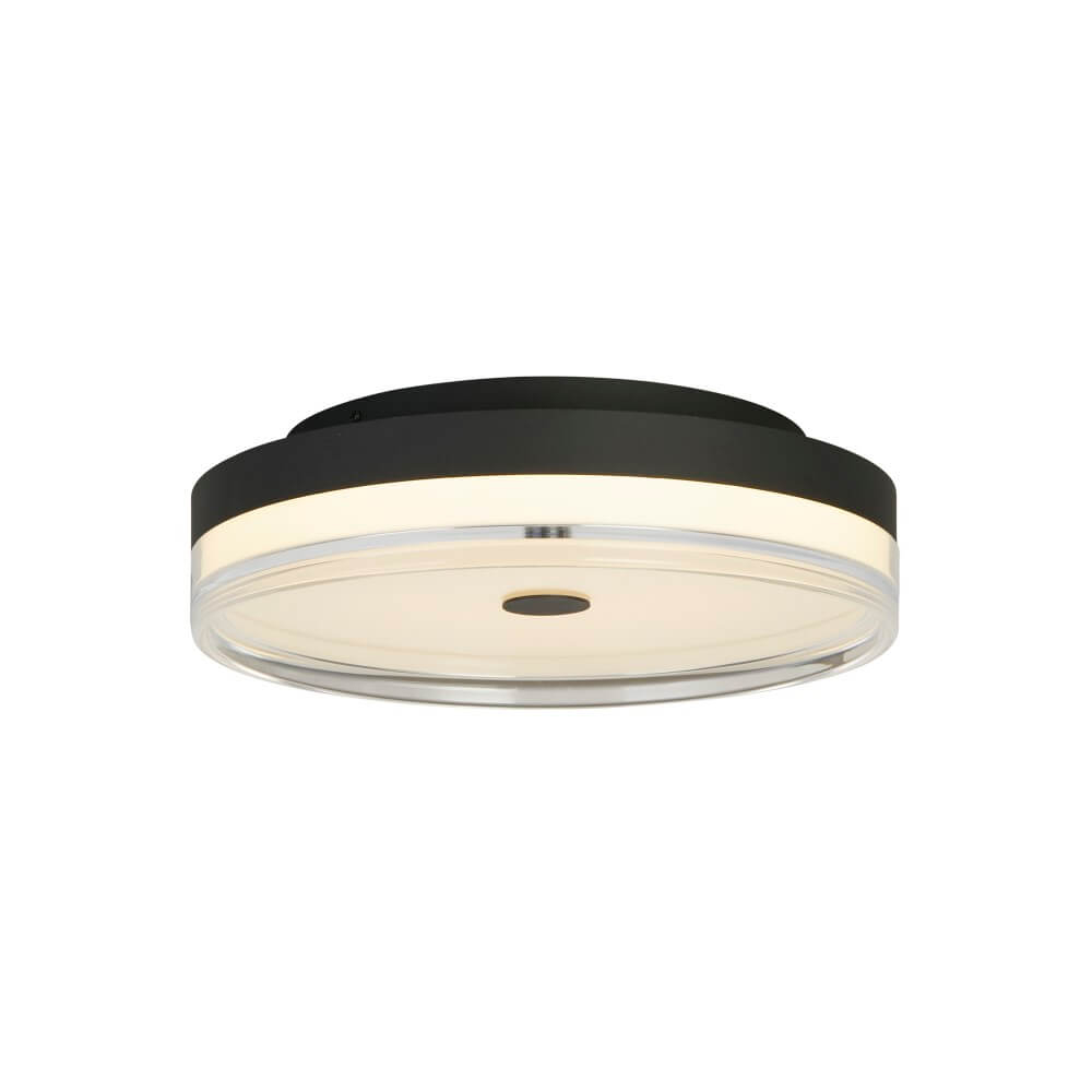 Searchlight Plafondlamp Cyprus Ø 30cm zwart - 42651-30BK