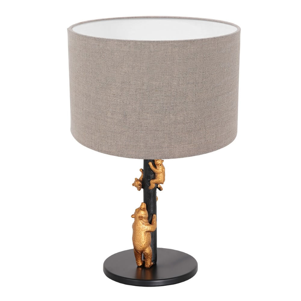 Steinhauer Design schemerlampAnimaux met taupe kap - 8231ZW