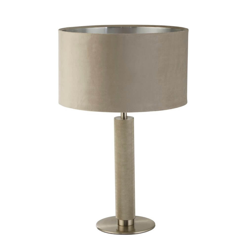Searchlight Gouden tafellamp London met crème kap - EU65721TA
