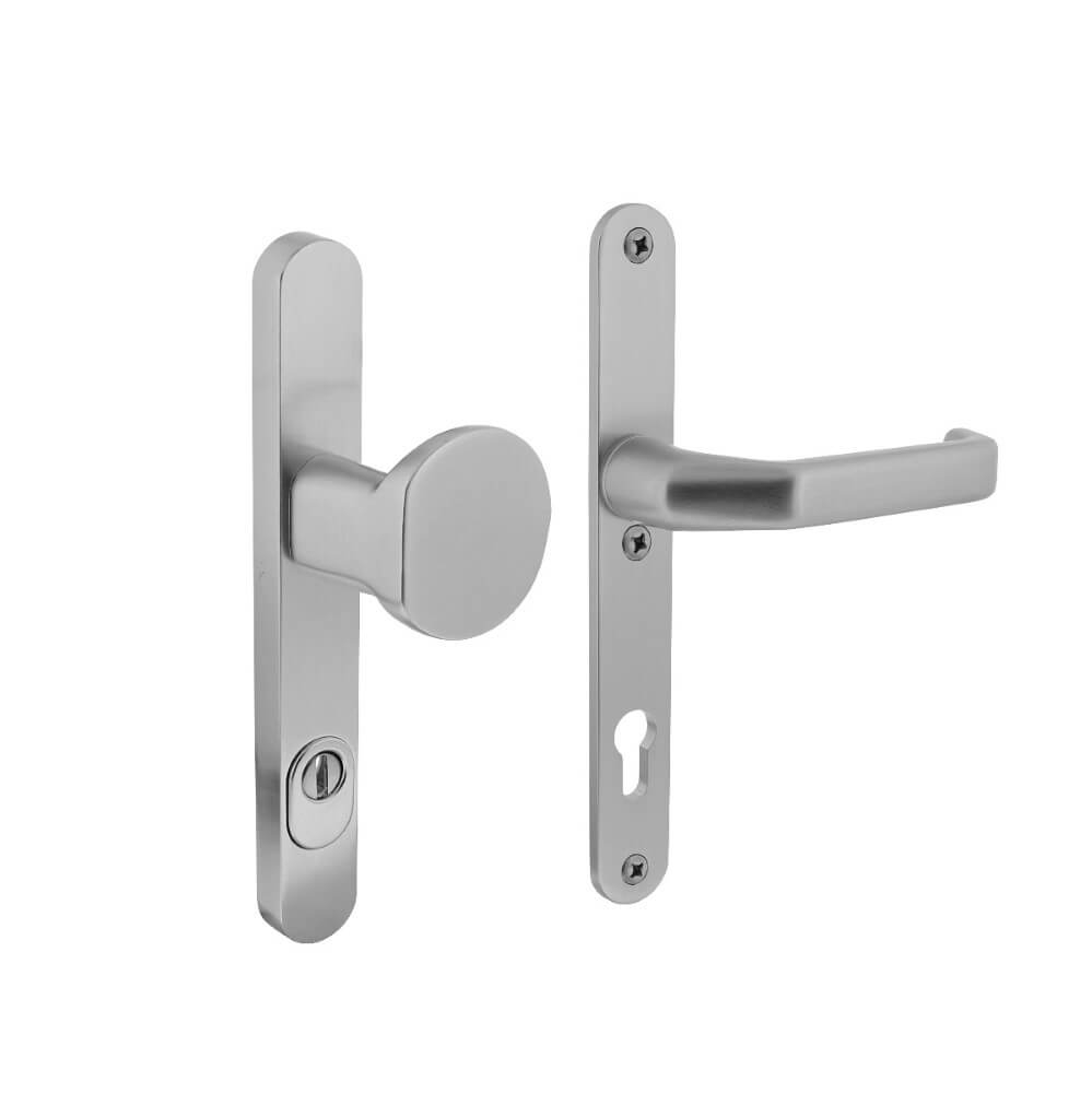 Intersteel VoordeurbeslagVurano smal PC 92mm kerntrekbeveiliging aluminium - 0082.379849