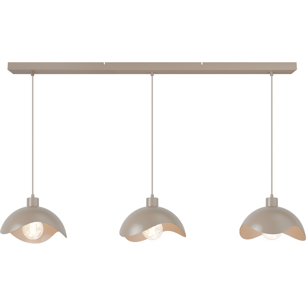 Masterlight Kantoor hanglampVolta 3x Ø30cm - zand - 2403-36-36-130-3