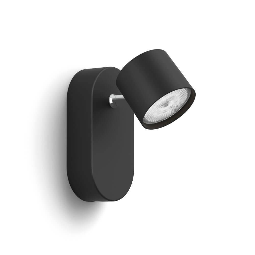 Philips Zwarte led wandspotStar - 929003205101