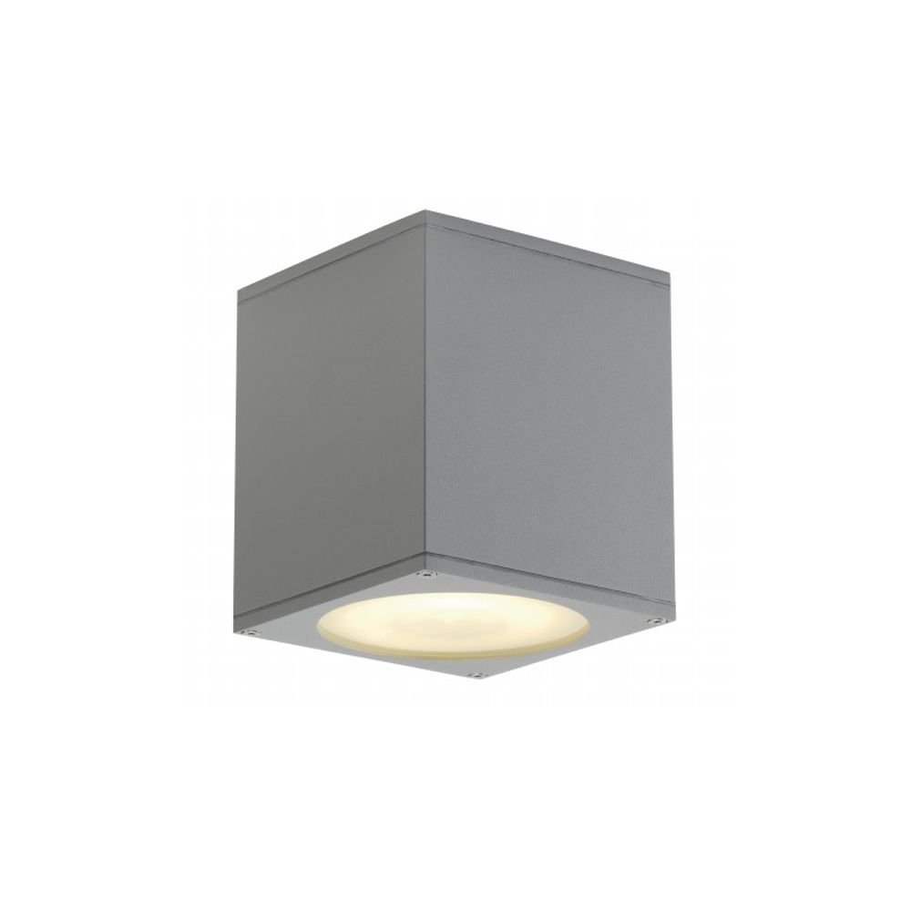 SLV Plafond- wandspot Big Theo Ceiling Out GU10 15cm zilvergrijs - 229554